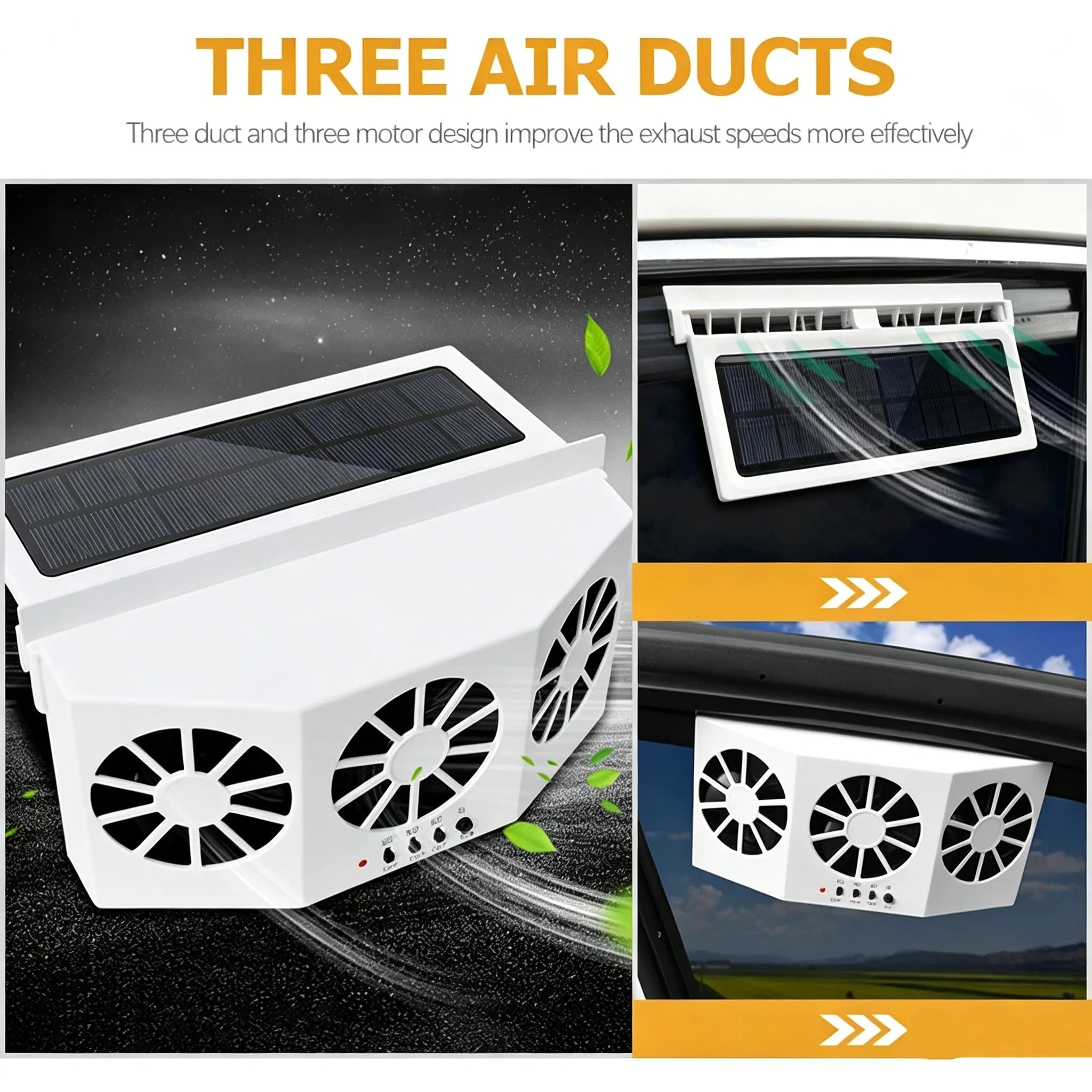 ☀️ Solar-Powered Car Ventilation Fan