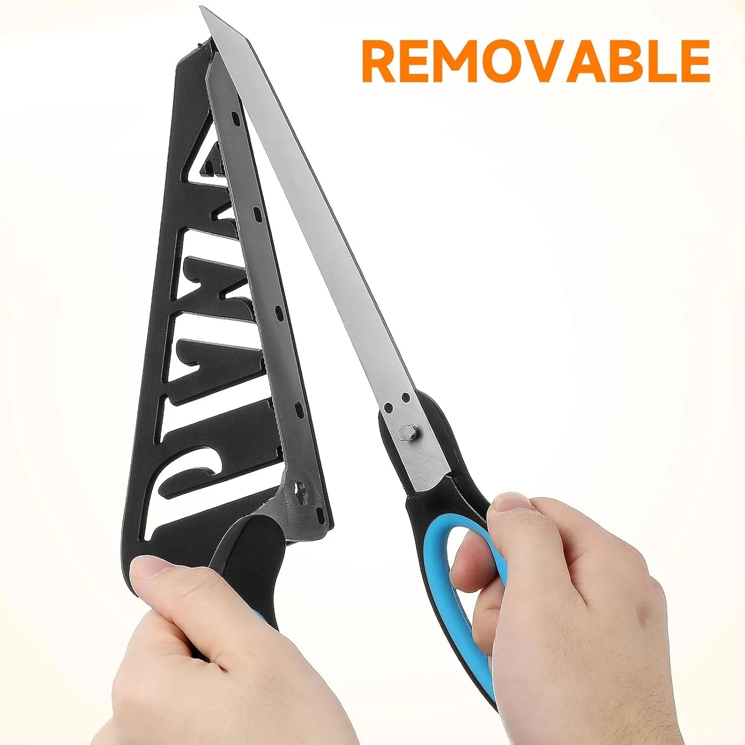 🍕 Stainless Steel Pizza Scissors with Detachable Serving Shovel