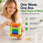 💊7-Day Weekly Pill Organizer Box – Large Capacity Medication & Vitamin Storage Case
