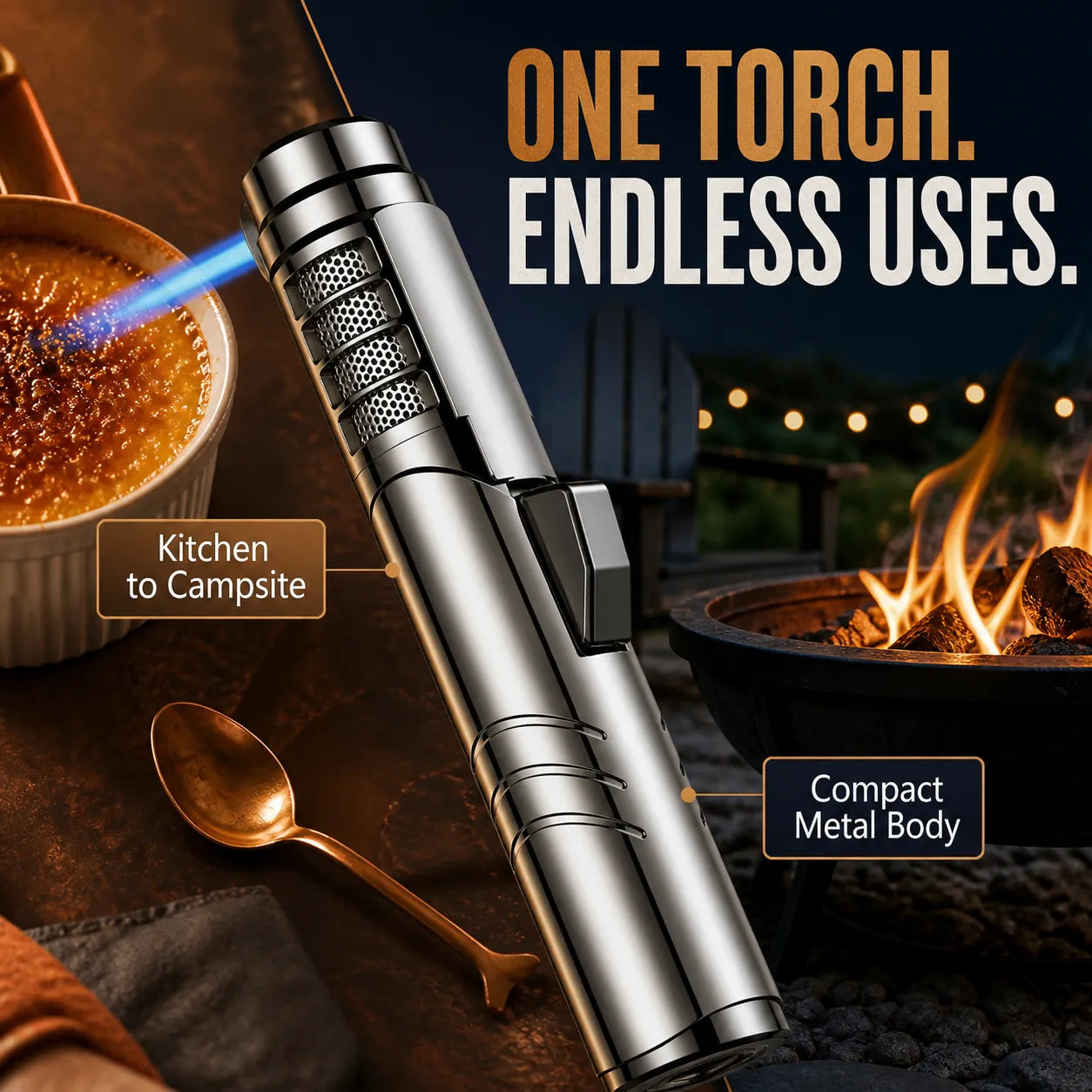 Multi-Purpose Windproof Refillable Jet Torch Lighter