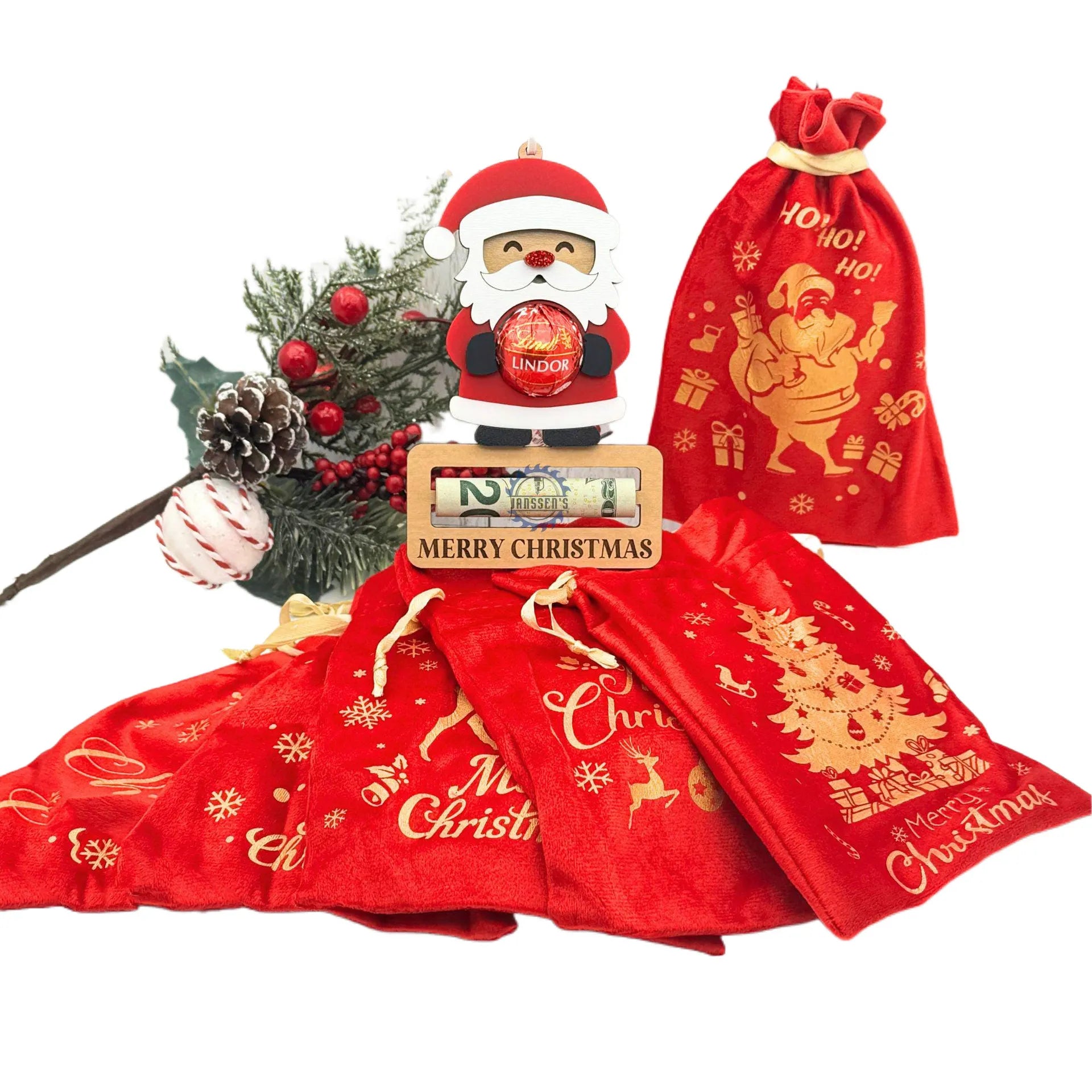 🎁Handmade Christmas Cash Gift Bag
