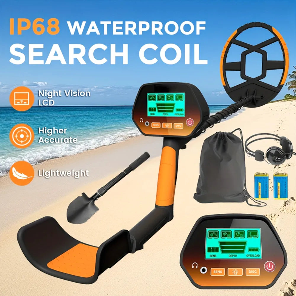 🔎 Waterproof Metal Detector for Adults & Kids – Treasure Hunting Adventure Kit 🏆🌊