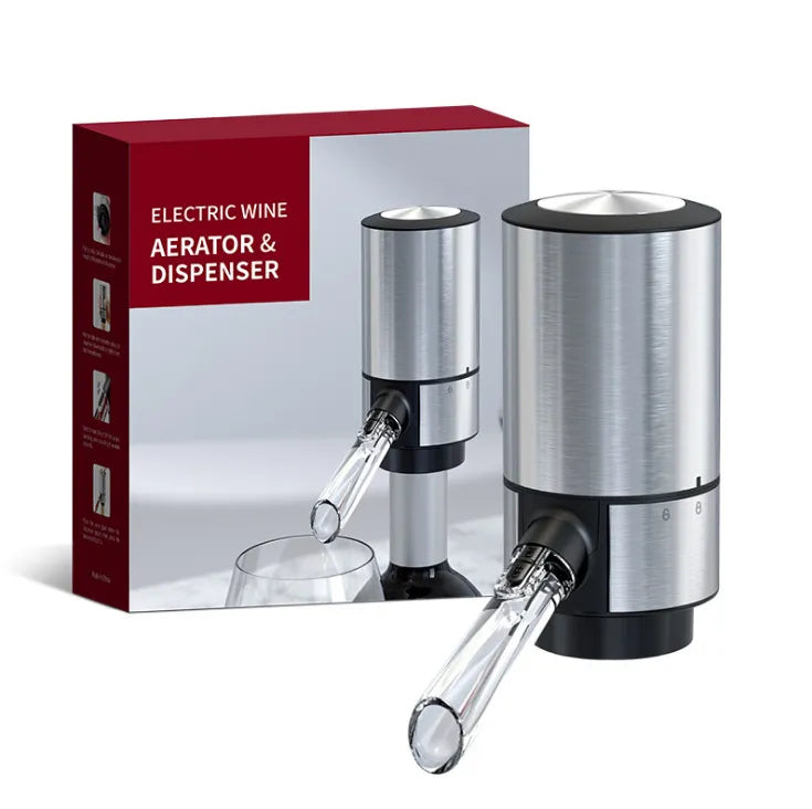 Instant Elegance: Electric Wine Aerator & Dispenser for Perfectly Poured Flavor