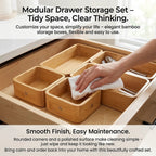 🧺 Modular Drawer Organizer Set – Clean Space, Clear Mind