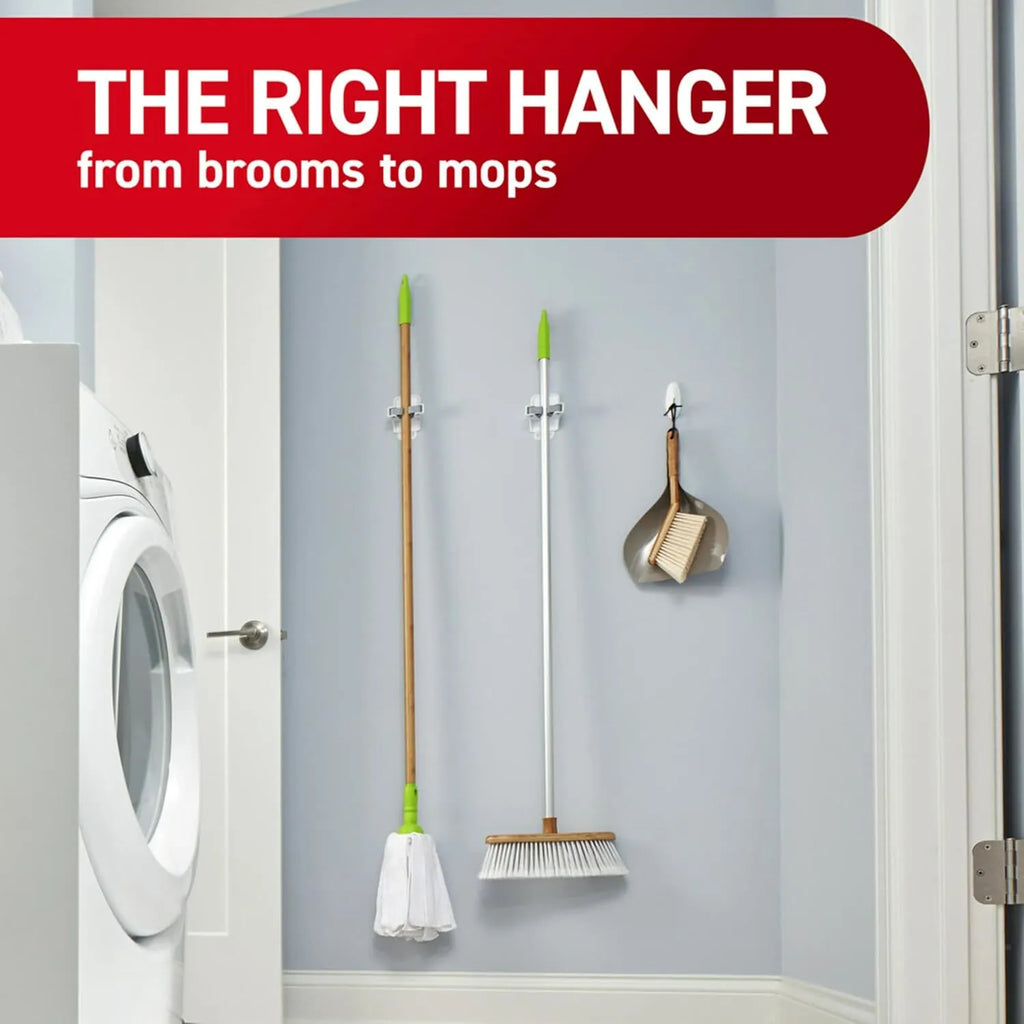 Damage-Free Broom & Mop Handle Gripper