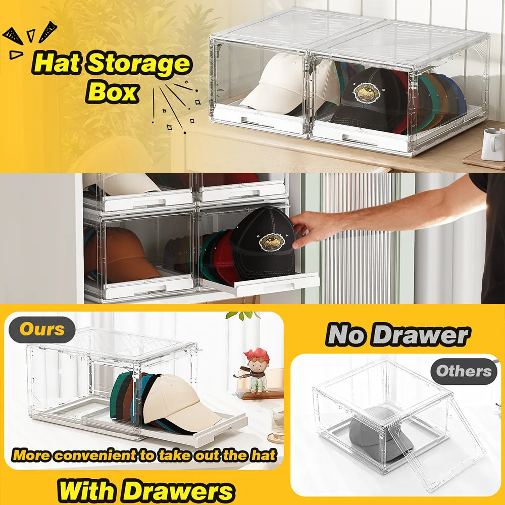 🧢 Premium Stackable Hat Storage Organizer