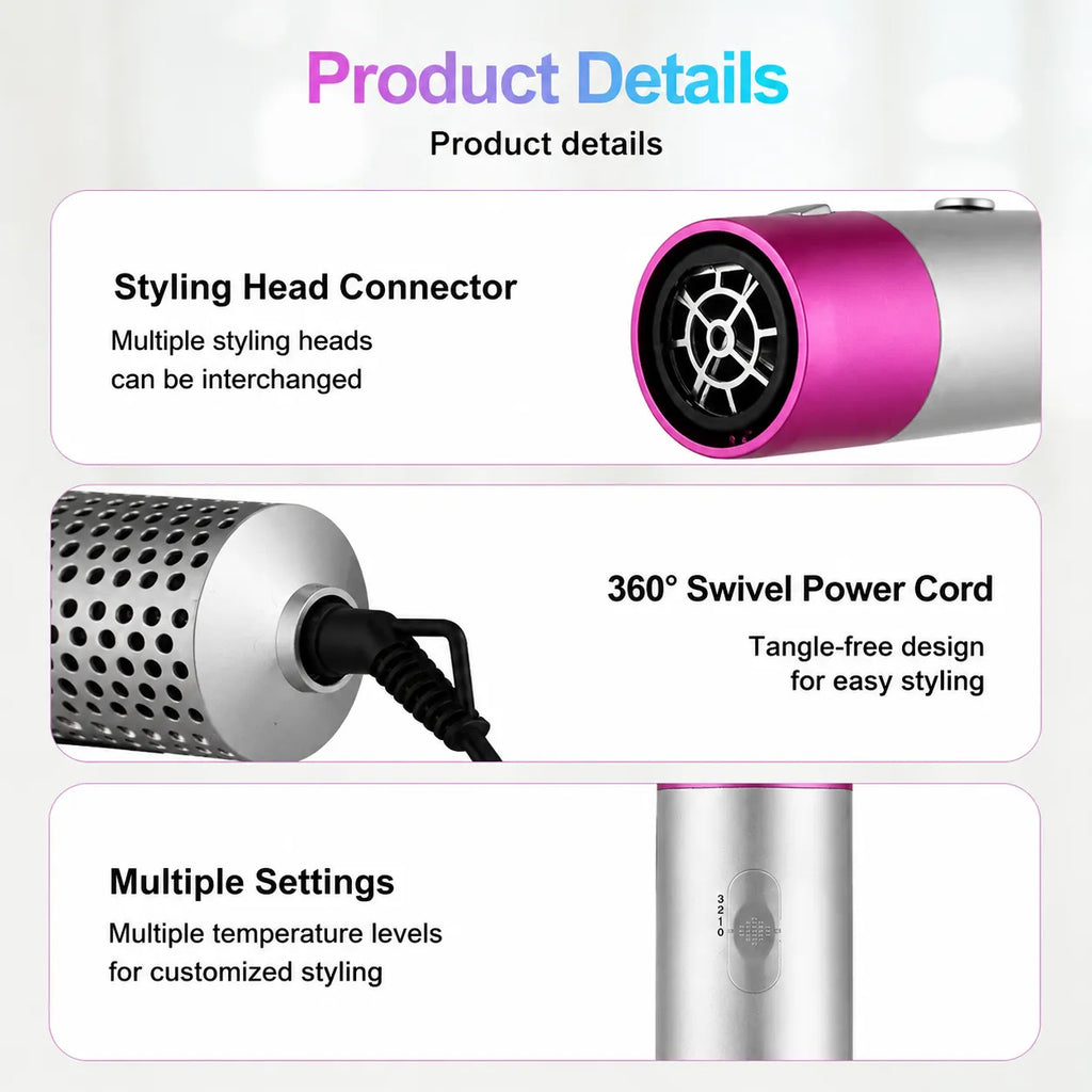 💇‍♀️ 5-in-1 Hot Air Styling Comb Set