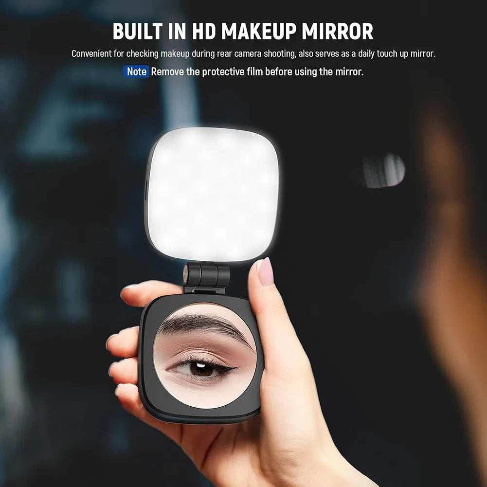 ✨ Magnetic Selfie Fill Light with Mirror