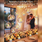 Rechargeable Flameless Candle Set with Charging Base & Remote
