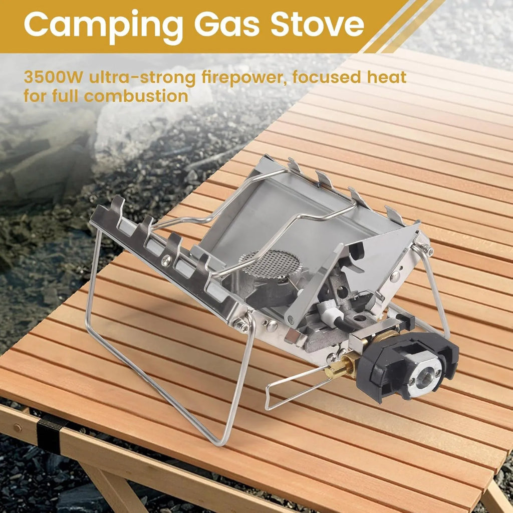 🔥 Camping Stove Outdoor Portable Windproof High-Power Cassette Gas Stove