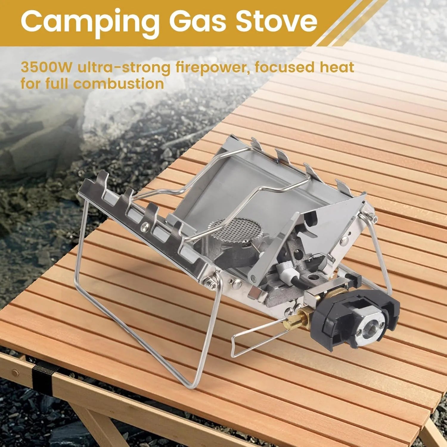 🔥 Camping Stove Outdoor Portable Windproof High-Power Cassette Gas Stove