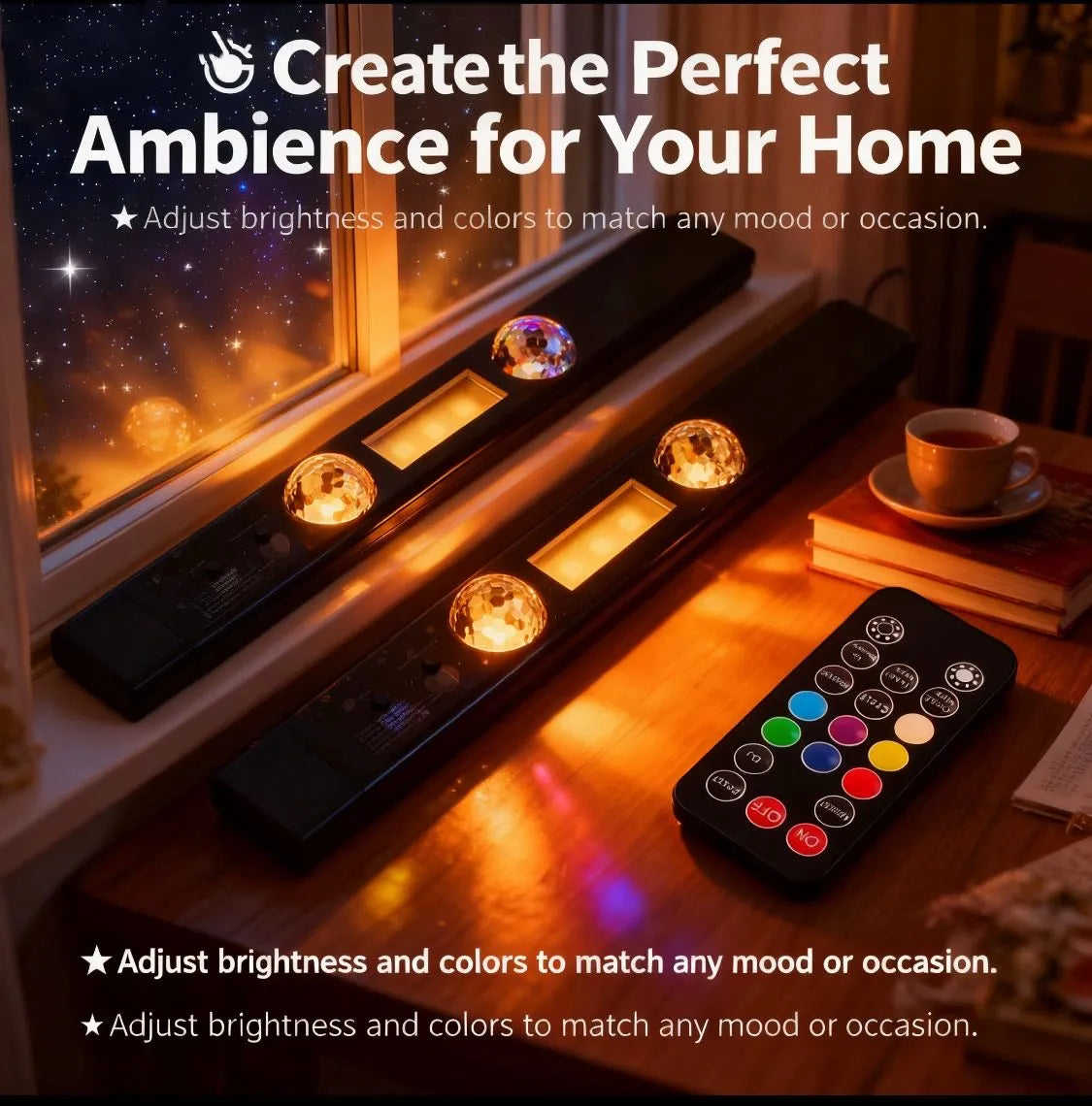✨Create the Perfect Ambience with the Wireless LED Starry Sky Ambient Light