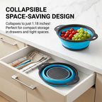🧺 Foldable Drain Basket with Self-Draining Base