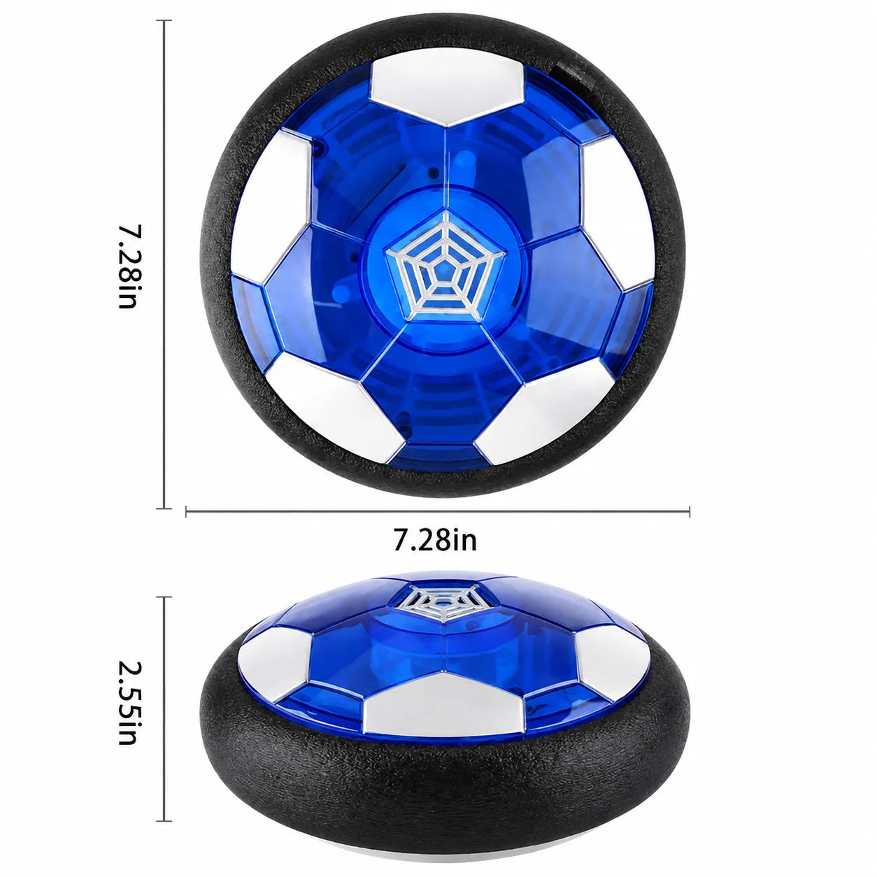 🟦 Blue Hover Soccer Ball