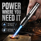 Multi-Purpose Windproof Refillable Jet Torch Lighter