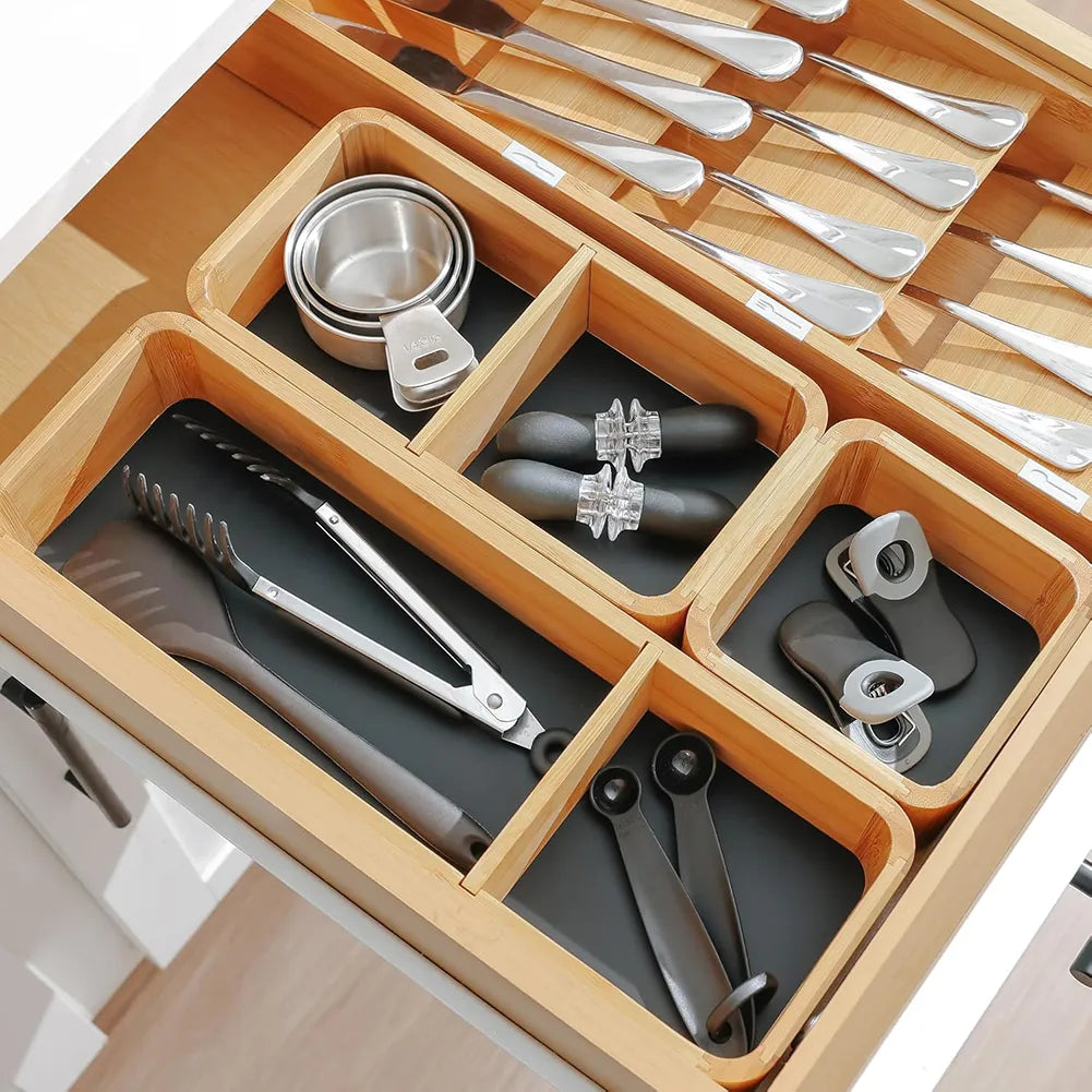 🧺 Modular Drawer Organizer Set – Clean Space, Clear Mind