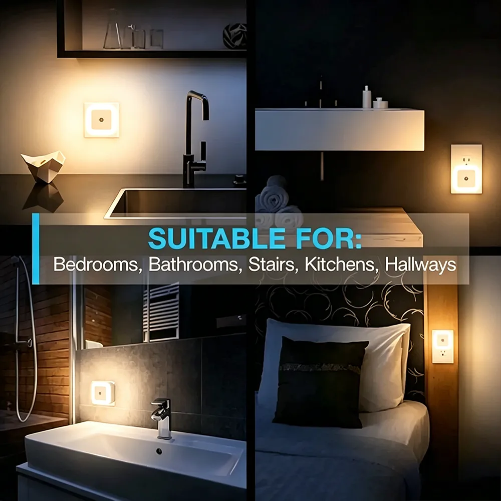 🌙 LED Night Light 6-pcs with Dusk-to-Dawn Sensor
