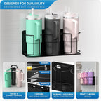 ✨Cup Organizer - Magnetic or Screw Mount Storage for Kitchen, Fridge, or Cabinet