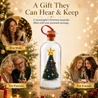 Recordable Christmas Tree Keepsake Bottle – Personalized Voice Message Gift