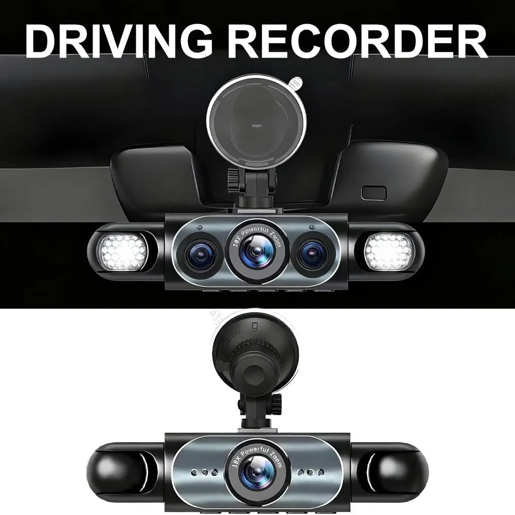 🚗4-Channel 1080P Dash Camera with Front, Rear, Left & Right Recording