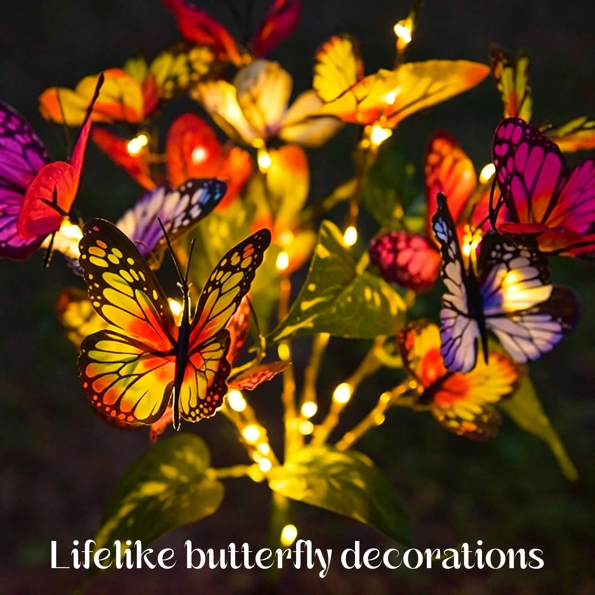🦋 Solar Butterfly Garden Lights