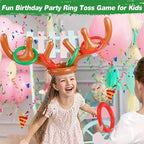 🎄Weihnachtsaktion t - Weihnachts-Rentier-Geweih-Ringwurfspiel