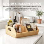 🌿 Bamboo Storage Boxes – Pantry & Kitchen Organizers