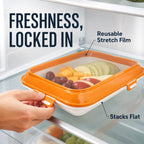 Reusable Flexible-Film Food Preservation Tray