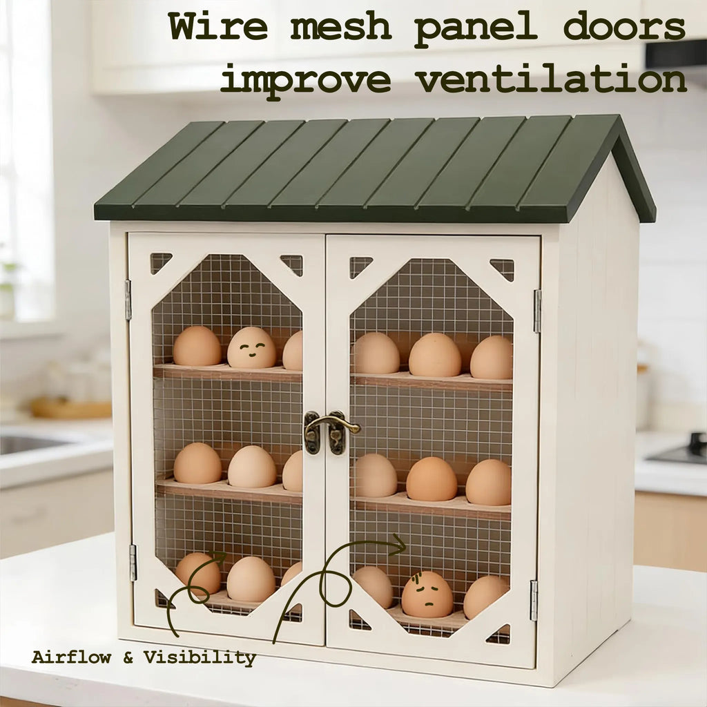 🥚 13” Rustic Chicken Coop Egg Holder