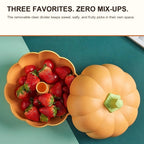 2-Tier Pumpkin Snack & Candy Serving Box
