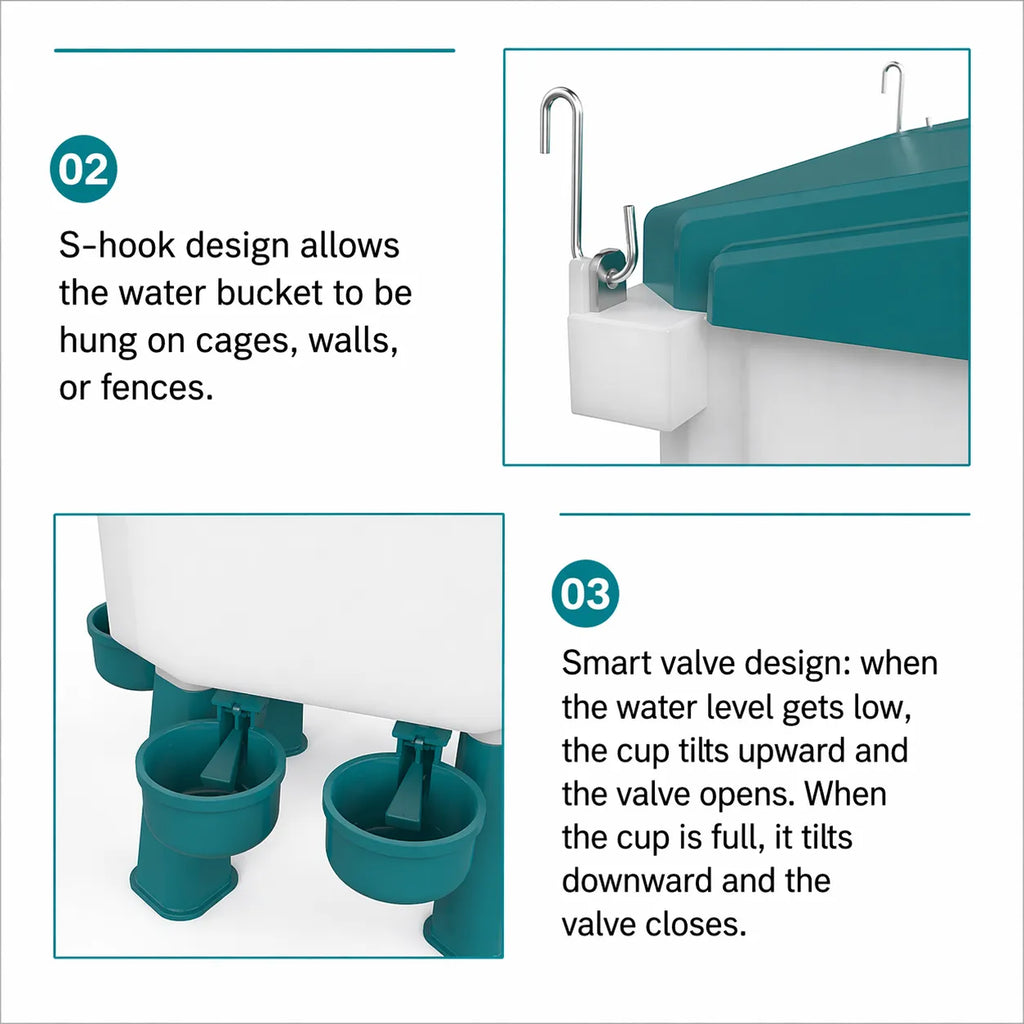 🐔 Hanging Automatic Chicken Feeding & Watering System 🔥