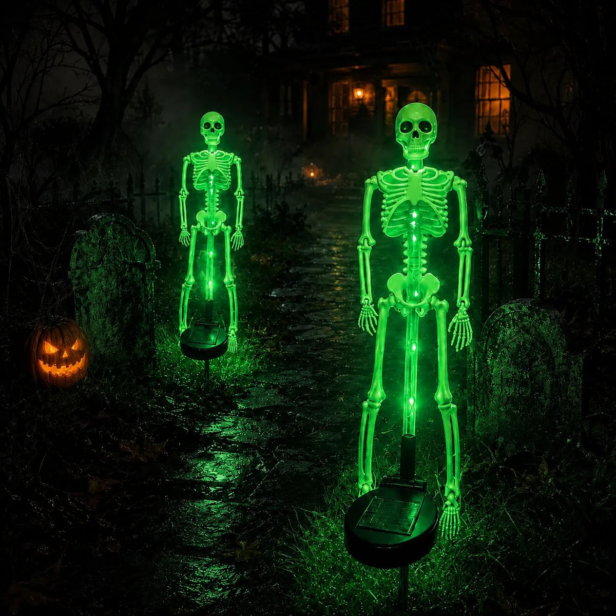 Solar Skeleton Yard Stake – Halloween Garden Light