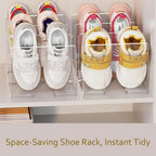 👶 Transparent Kids Shoe Organizer Rack