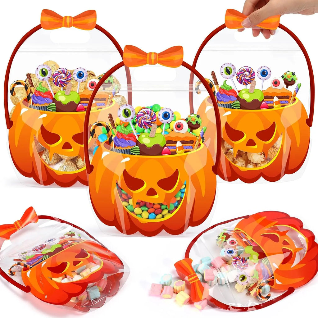 Stand-Up Pumpkin Trick-or-Treat Bag Set