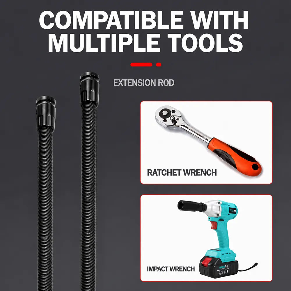 🔧 Flexible Shaft Extension Bar – Reach Tight Spaces with Maximum Torque