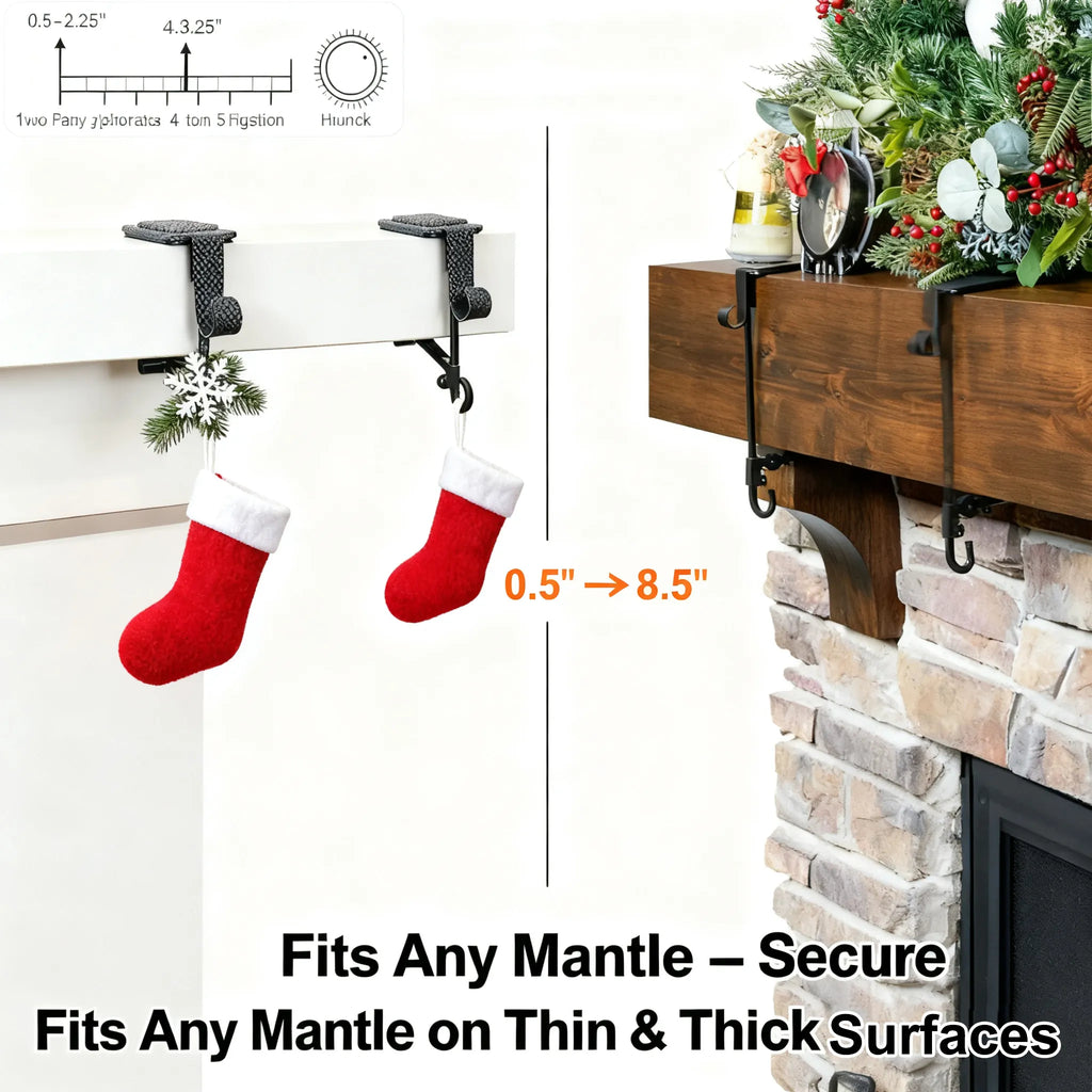 🛒Fireplace Stocking and Garland Hanger