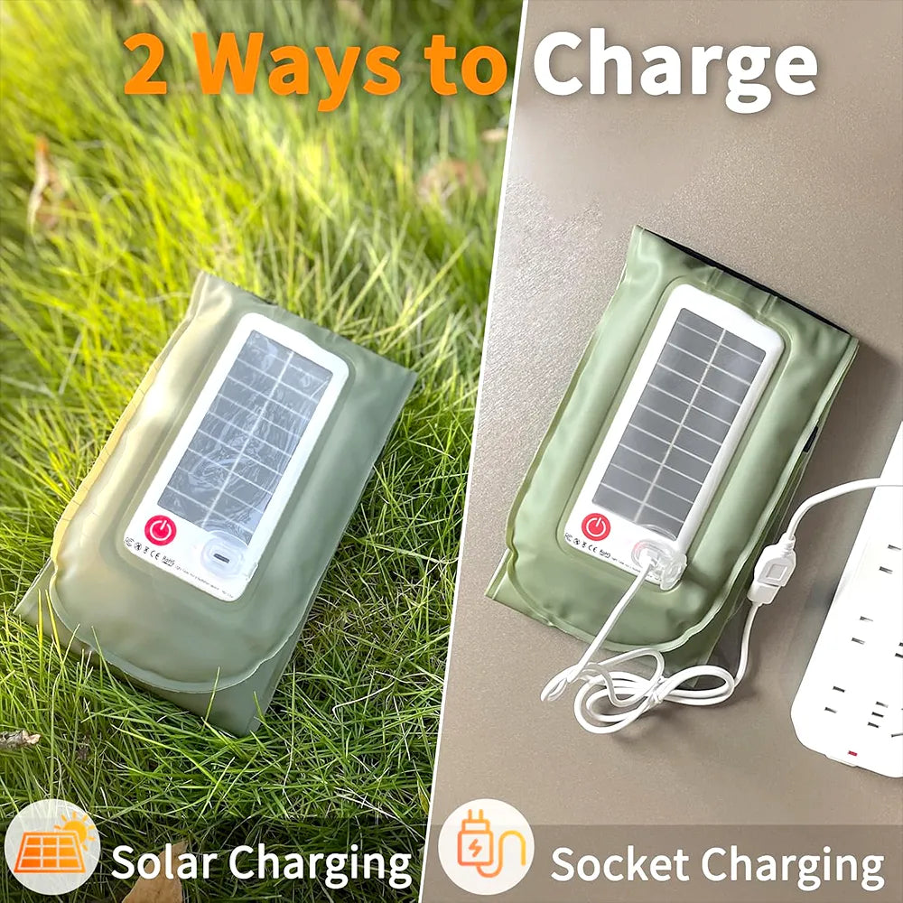 💡 Inflatable Solar Camping Light – 60cm Portable Tent Lantern