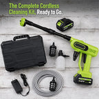 🚿Cordless High-Pressure Washer – Portable Battery-Powered Cleaner with 6-in-1 Nozzle