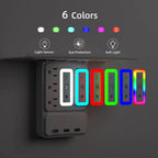 9-in-1 Outlet Extender with Shelf & Nightlight – The Ultimate Power Hub for Any Room 🔌✨
