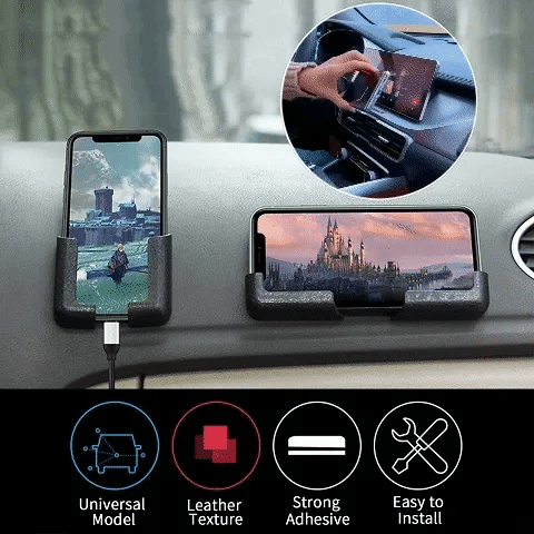 Wall-Mounted Adjustable Phone Holder – Smart, Hands-Free Storage for Every Room