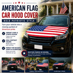 🇺🇸 American Flag Car Hood Cover