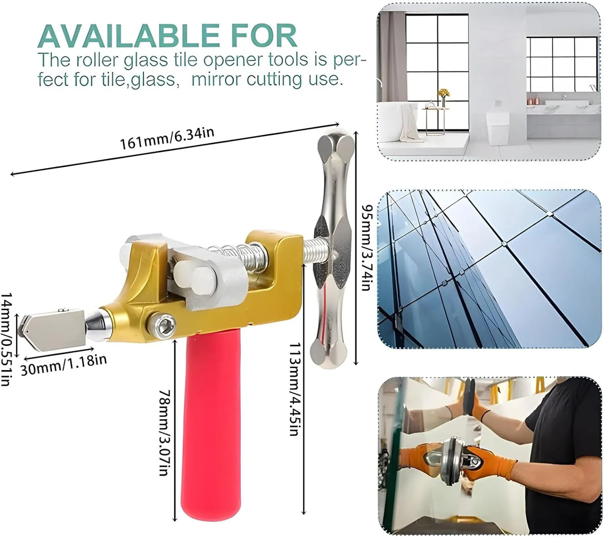 Portable Manual Tile Glass Cutting Tool