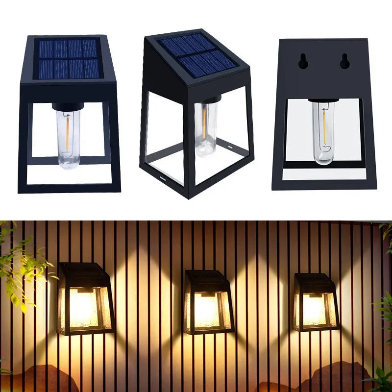 🌟Solar LED Wall Light – Warm & Waterproof