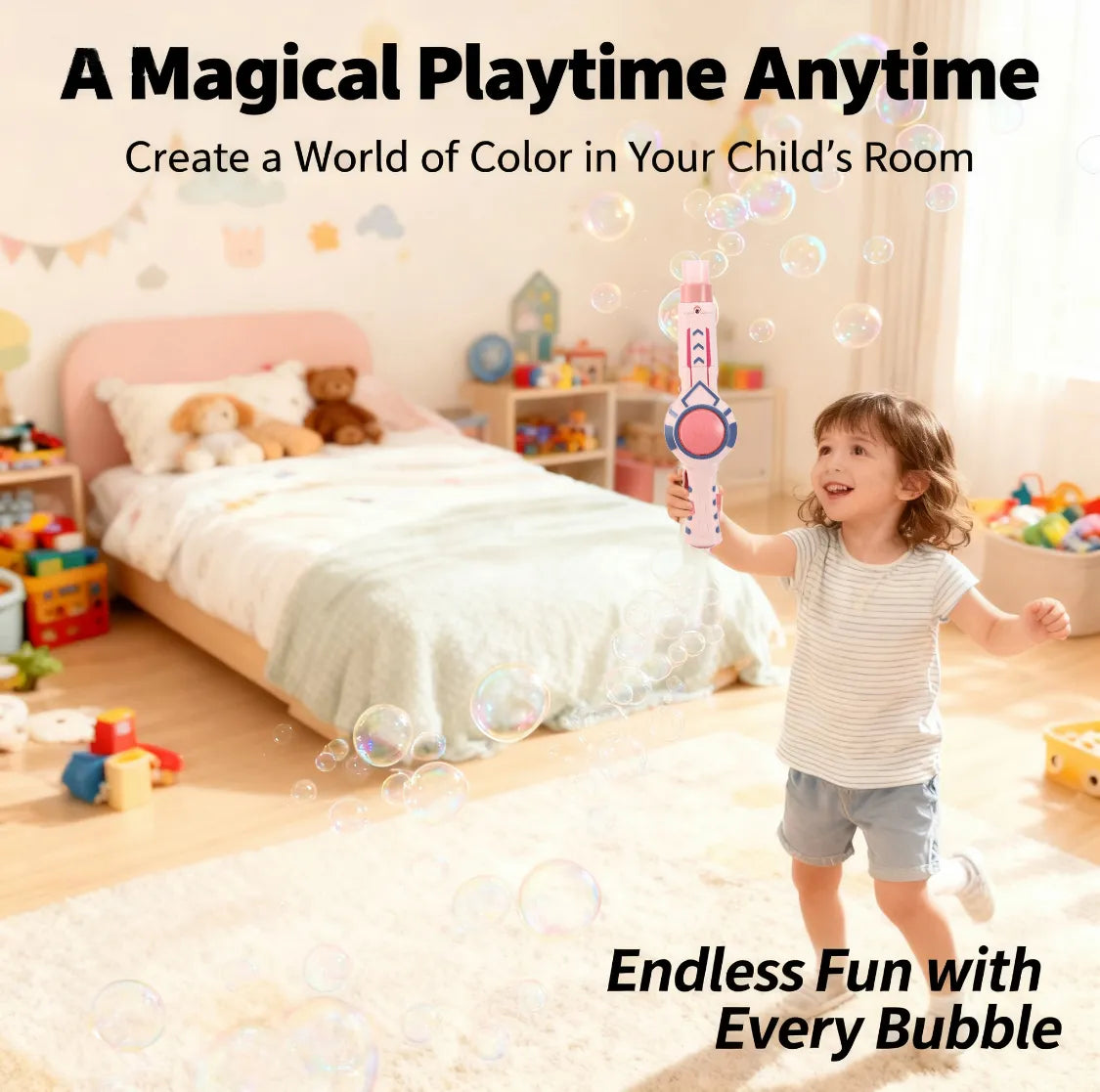 🎉 Magical Smoke Bubble Machine for Kids