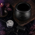 Halloween Witch Cauldron Fog Maker with Color-Changing LED Mist