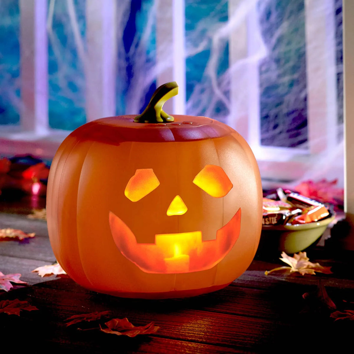 Animated Talking Pumpkin Projection Show