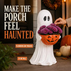 Spooky Welcome Ghost Pumpkin Treat & Planter Bowl