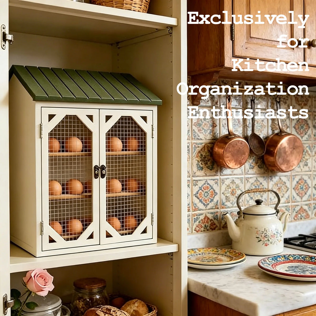 🥚 13” Rustic Chicken Coop Egg Holder