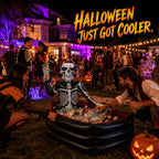 40-Gallon Inflatable Pirate Skeleton Cooler for Halloween