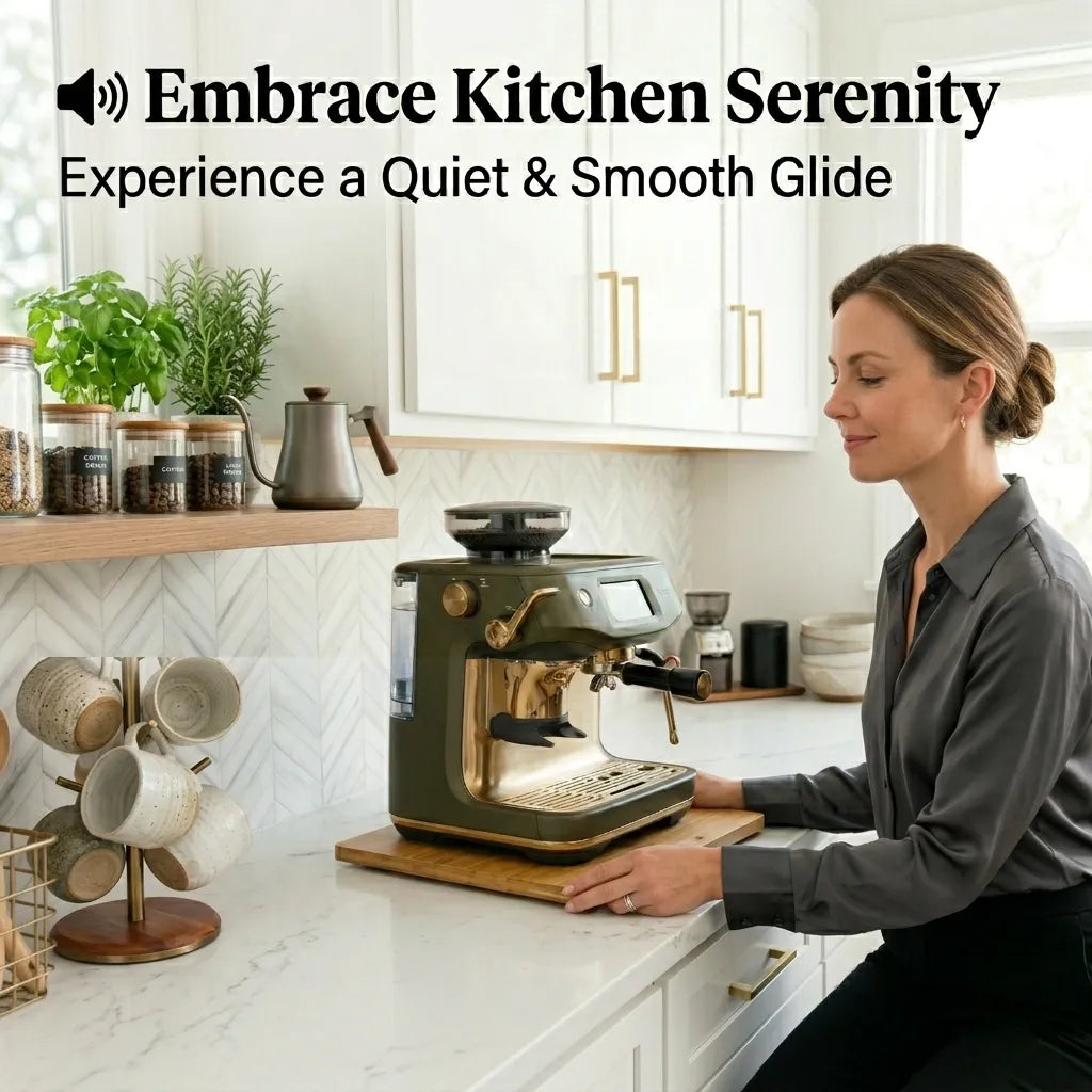 🛹 Bamboo Sliding Tray for Kitchen Appliances
